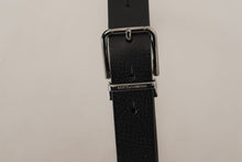Load image into Gallery viewer, Dolce & Gabbana Elegant Black Leather Belt with Metal Buckle