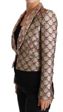 Load image into Gallery viewer, Dolce & Gabbana Glittering Gold Floral Sequined Blazer Jacket