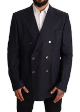 Load image into Gallery viewer, Dolce & Gabbana Elegant Dark Blue Double-Breasted Blazer