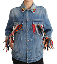 Load image into Gallery viewer, Dolce & Gabbana Floral Embroidered Denim Elegance Jacket