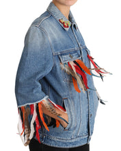 Load image into Gallery viewer, Dolce & Gabbana Floral Embroidered Denim Elegance Jacket