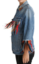 Load image into Gallery viewer, Dolce & Gabbana Floral Embroidered Denim Elegance Jacket