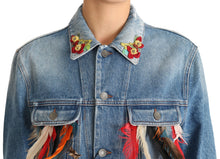 Load image into Gallery viewer, Dolce & Gabbana Floral Embroidered Denim Elegance Jacket