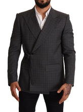 Load image into Gallery viewer, Dolce & Gabbana Chic Gray Check Martini Slim Fit Double-Breasted Blazer