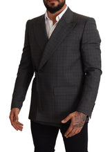 Load image into Gallery viewer, Dolce & Gabbana Chic Gray Check Martini Slim Fit Double-Breasted Blazer