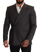 Load image into Gallery viewer, Dolce & Gabbana Chic Gray Check Martini Slim Fit Double-Breasted Blazer