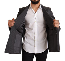 Load image into Gallery viewer, Dolce & Gabbana Chic Gray Check Martini Slim Fit Double-Breasted Blazer