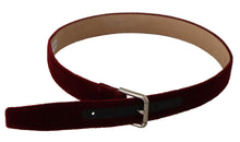 Load image into Gallery viewer, Dolce & Gabbana Elegant Velvet Logo Engraved Belt