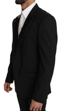 Load image into Gallery viewer, Dolce & Gabbana Elegant Black Slim Fit Martini Blazer Jacket