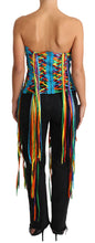Load image into Gallery viewer, Dolce & Gabbana Multicolor Strapless Bustier Corset Top