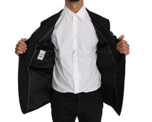 Load image into Gallery viewer, Dolce & Gabbana Elegant Black Slim Fit Martini Blazer Jacket