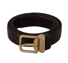 Load image into Gallery viewer, Dolce & Gabbana Elegant Leather Belt with Metal Buckle