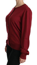Load image into Gallery viewer, Dolce & Gabbana Silk Red Cardigan Top with Button Accents