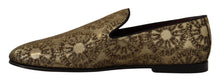 Load image into Gallery viewer, Dolce & Gabbana Gold Tone Loafers Slides Dress Shoes