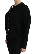 Load image into Gallery viewer, Dolce & Gabbana Elegant Black Cashmere Cardigan Top