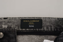 Load image into Gallery viewer, Dolce & Gabbana Elegant Gray Washed Denim Pants