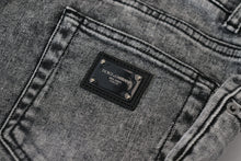 Load image into Gallery viewer, Dolce & Gabbana Elegant Gray Washed Denim Pants