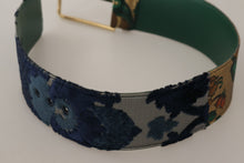 Load image into Gallery viewer, Dolce & Gabbana Elegant Green Leather Belt with Logo Buckle