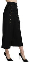 Load image into Gallery viewer, Dolce & Gabbana Elegant High Waist Wide Leg Virgin Wool Trousers