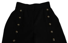 Load image into Gallery viewer, Dolce & Gabbana Elegant High Waist Wide Leg Virgin Wool Trousers