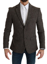Load image into Gallery viewer, Dolce & Gabbana Brown Jacket Formal Coat Wool Blazer