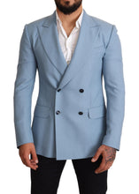 Load image into Gallery viewer, Dolce & Gabbana Elegant Blue Cashmere-Silk Men's Blazer