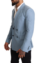 Load image into Gallery viewer, Dolce & Gabbana Elegant Blue Cashmere-Silk Men's Blazer