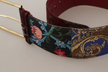 Load image into Gallery viewer, Dolce & Gabbana Engraved Logo Multicolor Leather Belt
