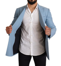 Load image into Gallery viewer, Dolce & Gabbana Elegant Blue Cashmere-Silk Men's Blazer