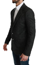 Load image into Gallery viewer, Dolce & Gabbana Elegant Gray Plaid Slim Fit Blazer