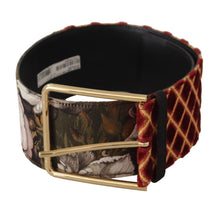Load image into Gallery viewer, Dolce & Gabbana Engraved Logo Multicolor Leather Belt