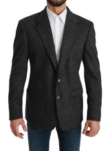 Load image into Gallery viewer, Dolce & Gabbana Elegant Gray Plaid Virgin Wool Blazer