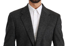 Load image into Gallery viewer, Dolce & Gabbana Elegant Gray Plaid Virgin Wool Blazer
