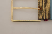 Load image into Gallery viewer, Dolce & Gabbana Multicolor Leather Logo Buckle Belt
