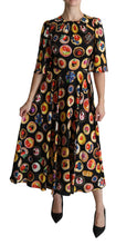 Load image into Gallery viewer, Dolce & Gabbana Chic Multicolor Maxi Desserts Print Dress