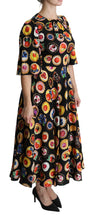 Load image into Gallery viewer, Dolce & Gabbana Chic Multicolor Maxi Desserts Print Dress