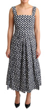 Load image into Gallery viewer, Dolce & Gabbana Elegant Sleeveless Geometric Midi A-Line Dress