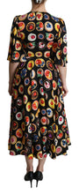 Load image into Gallery viewer, Dolce & Gabbana Chic Multicolor Maxi Desserts Print Dress