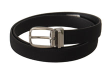 Load image into Gallery viewer, Dolce & Gabbana Elegant Black Canvas & Leather Belt