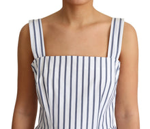 Load image into Gallery viewer, Dolce & Gabbana Elegant Sleeveless A-Line Striped Dress