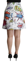Load image into Gallery viewer, Dolce & Gabbana Chic Cartoon Brocade Mini Skirt