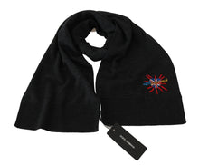 Load image into Gallery viewer, Dolce & Gabbana Elegant Virgin Wool Men's Scarf with Embroidery