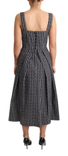 Load image into Gallery viewer, Dolce & Gabbana Elegant Sleeveless Geometric A-line Dress