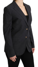 Load image into Gallery viewer, Dolce & Gabbana Elegant Gray Striped Cotton Blazer