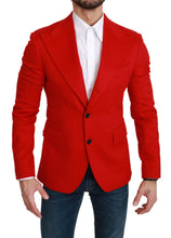 Load image into Gallery viewer, Dolce & Gabbana Elegant Red Cashmere Slim Fit Blazer