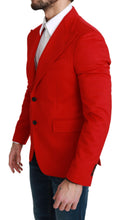 Load image into Gallery viewer, Dolce & Gabbana Elegant Red Cashmere Slim Fit Blazer