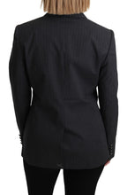 Load image into Gallery viewer, Dolce & Gabbana Elegant Gray Striped Cotton Blazer