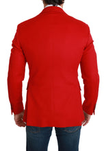 Load image into Gallery viewer, Dolce & Gabbana Elegant Red Cashmere Slim Fit Blazer
