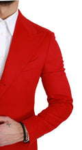 Load image into Gallery viewer, Dolce & Gabbana Elegant Red Cashmere Slim Fit Blazer
