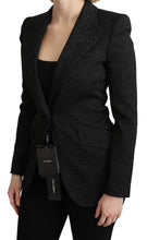 Load image into Gallery viewer, Dolce & Gabbana Elegant Black Brocade Single Breasted Blazer